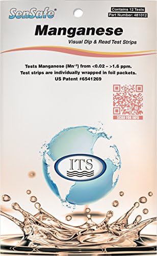 Industrial Test Systems 481012 Sensafe Manganese Water Test Strip Kit 12 Tests by IndustrialTestSystems