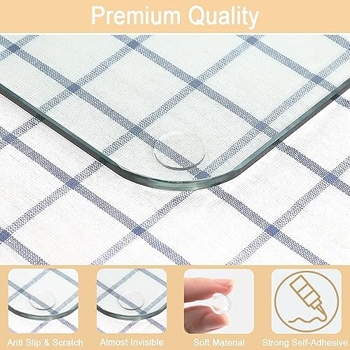 Premium Self Adhesive Clear Soft Glass Table Top Bumper - Image 3