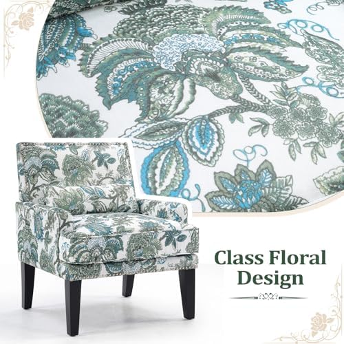 ANJ Floral Accent Chair Set of 2 - Image 6