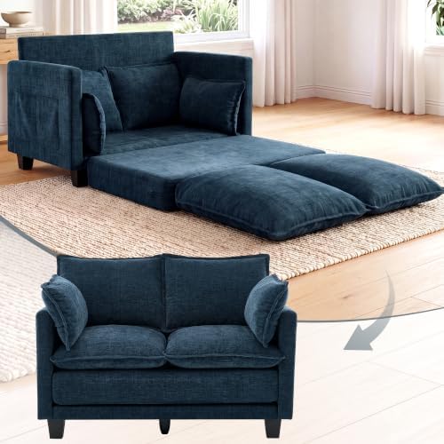 49" Loveseat Convertible Sofa Bed, Futon Sleeper Couch by Unknown