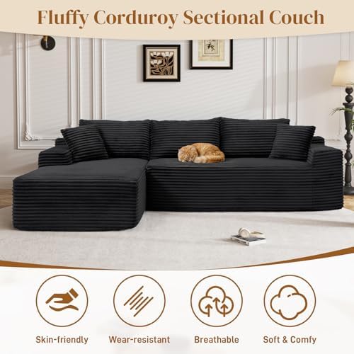 96" Boneless Cloud Sectional Couches - Image 3