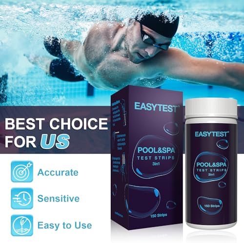 EASYTEST 150Pcs 3-Way Hot Tub, Spa and Pool Test Strips - Image 4