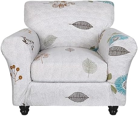 SearchI Stretch Sofa Cover Printed Couch Covers, Floral Pattern 2 Piece by SearchI