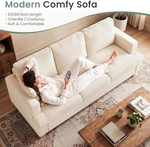 YOUDENOVA 2 Pieces Corduroy Couch Set - Image 5