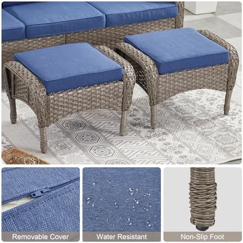 Belord Outdoor Ottomans for Patio Foot Rest - Image 5