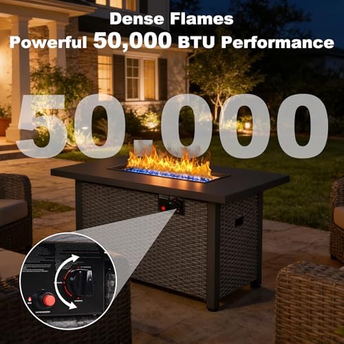 Patio Furniture Set with Fire Pit Table - Image 6