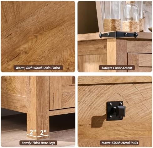 RedLemon Farmhouse 48" 5-Drawer Dresser - Image 5