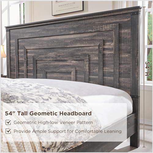RedLemon 54" Farmhouse Queen Bed Frame - Image 4