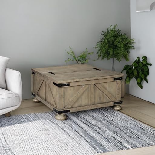 Signature Design by Ashley Aldwin Farmhouse Square Coffee Table - Image 2