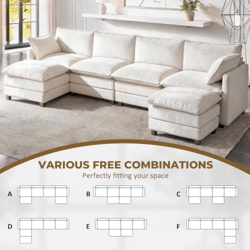 LEVELEVE 146" U-Shape Modular Sofa - Image 3