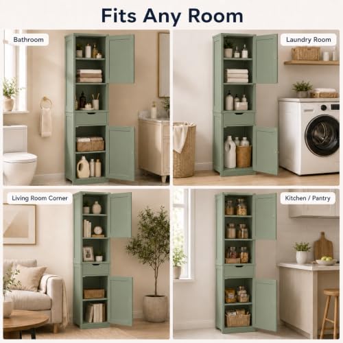 Walsunny Tall Bathroom Storage Cabinet - Image 6