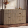 Fluted 8 Drawer Dresser for Bedroom by DelArk