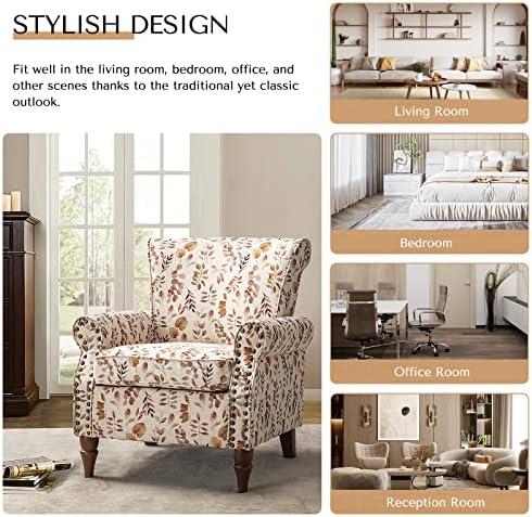 HULALA HOME Traditional Floral Accent Chair - Image 5