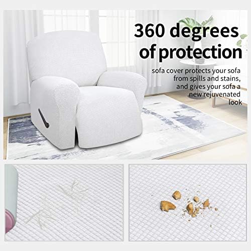 Easy-Going 4 Pieces Oversized Recliner Stretch Sofa Slipcover Sofa Cover - Image 3