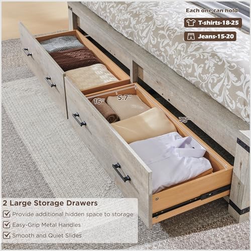 RedLemon 54" Farmhouse King Bed Frame - Image 5