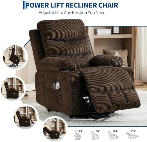 Garvee Oversized Power Lift Recliner Chair - Image 6