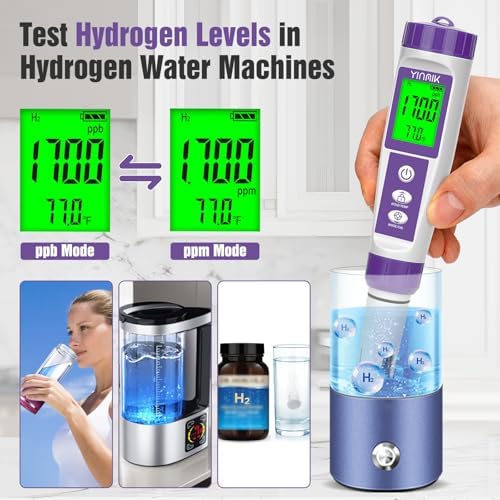 YINMIK Hydrogen Water Tester pH TDS Meter ORP Tester - Image 2