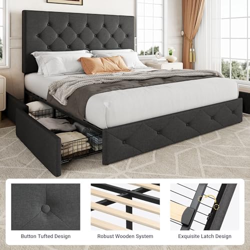 Allewie Full Size Storage Bed Frame - Image 6