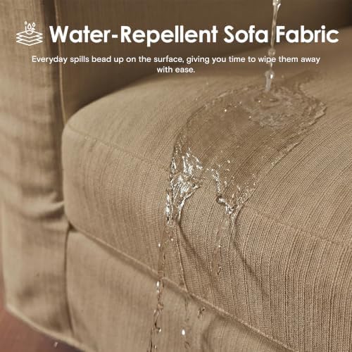 118" Oversized Cloud Couch, Classic Farmhouse Water-Repellent Chenille - Image 5