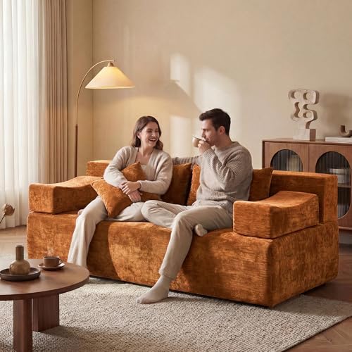MONVANE 70" Modular Sectional Sofa, Boneless Loveseat - Image 3