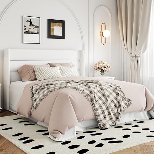 Allewie Full Size Lift Up Hydraulic Storage Bed Frame White - Image 4