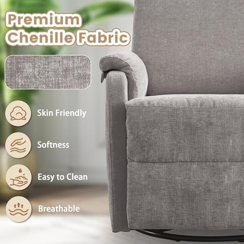 Korser Swivel Rocking Recliner - Image 7