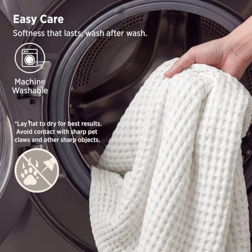 Bedsure Cooling Waffle Blanket for Hot Sleepers - Image 7