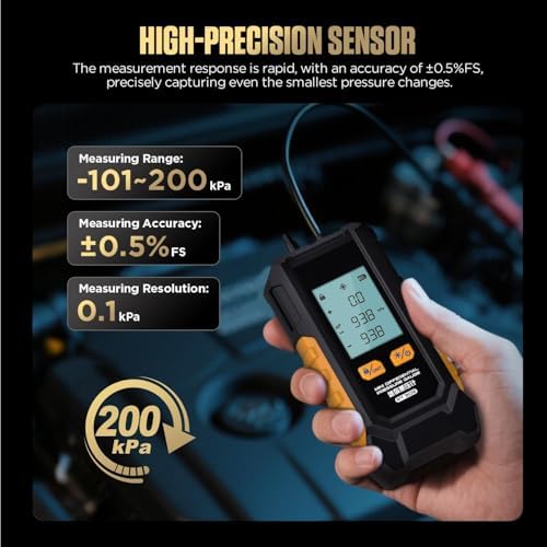 Manometer, Dual-Port Manometer HVAC Gas Pressure Tester - Image 2