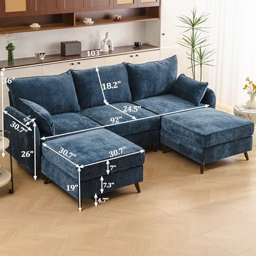 Rexulqo 104'' Modular Sectional Sofa - Image 6