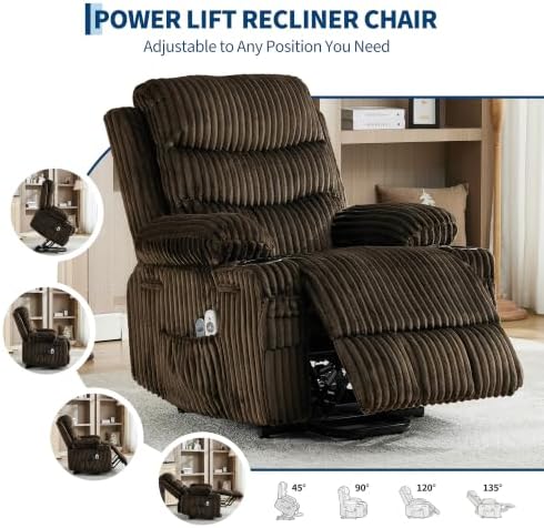 Garvee Oversized Power Lift Recliner Chair - Image 6