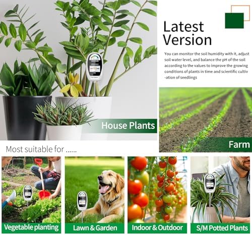 Soil Test Kit, 2-in-1 Soil Moisture Meter, Soil pH Meter -Dual - Image 6