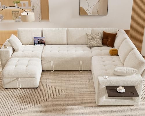 Vipbear 111" Modular Sectional Sleeper Sofa - Image 2