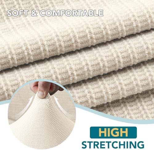Turquoize T Cushion Sofa Slipcover 4 Piece Sofa Covers - Image 4