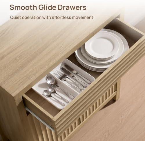 SICOTAS 87" Fluted Buffet Cabinet - Image 3