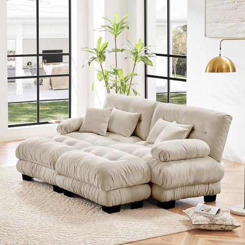 Modular Sectional Sofa for Living Room, 94.4" U-Shaped Comfy Couch - Image 3