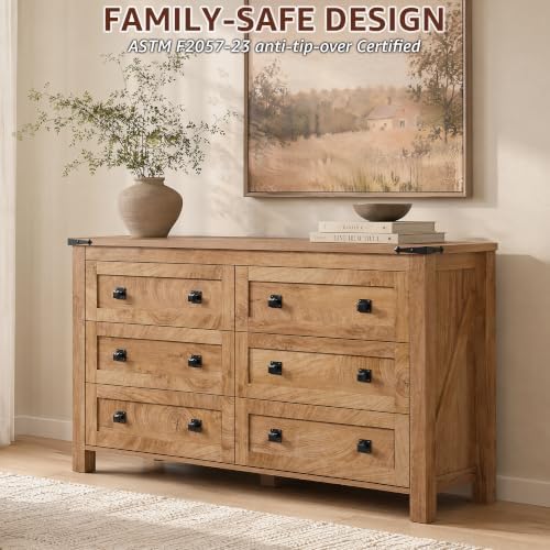 RedLemon Farmhouse 48" 5-Drawer Dresser - Image 3