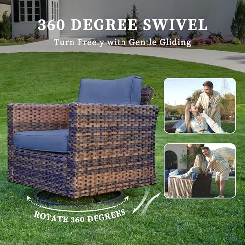 UDPATIO Patio Furniture Set, 5 Pieces Outdoor Wicker Furniture Set - Image 5