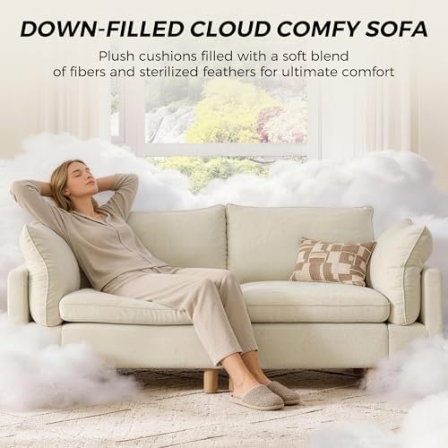 CHITA 127" Large Sectional Sofa, Modular Cloud Couch, 4 Seater - Image 6