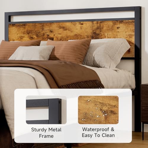 Z-hom Easy Assembly Queen Bed Frame & Headboard Footboard, Underbed Storage - Image 4
