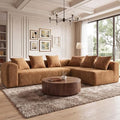 Claiks 106" Cloud Boneless Couch, L-Shaped Sectional Sofa by CLAIKS