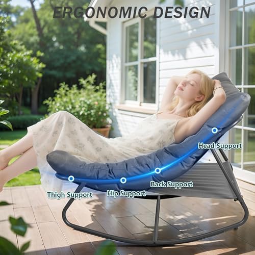 Outdoor & Indoor Oversized Rocking Chairs Set of 2 - Image 2
