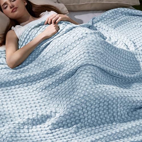 Bedsure Cooling Waffle King Blanket by BEDSURE