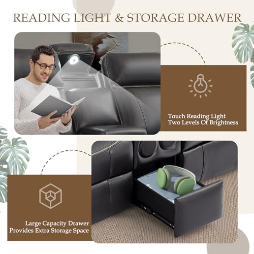 Power Reclining Sofa Set, Power Recliner Sofa and Loveseat Set - Image 2