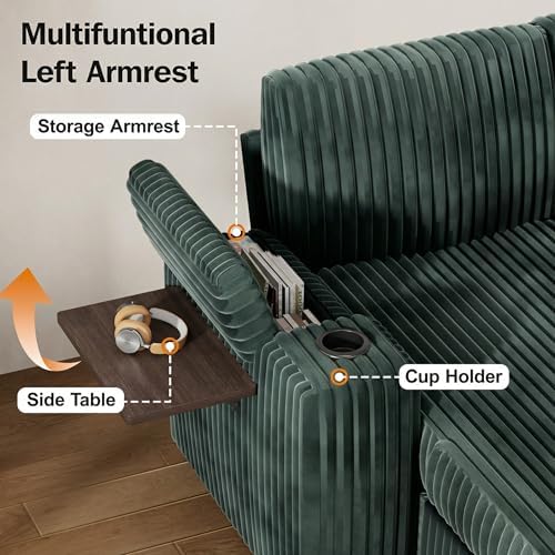 Vipbear 111" Modular Sectional Sleeper Sofa - Image 7