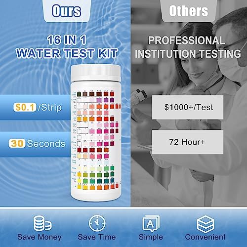 16 in 1 Water Test Kit with 125 Test Strips - Image 6
