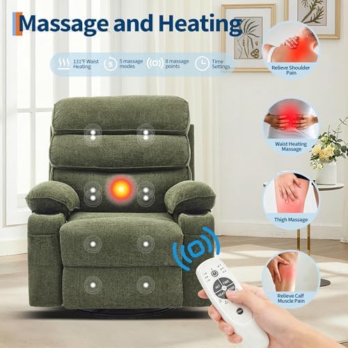 Garvee 360° Swivel Rocking Recliner Chair - Image 6