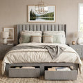 GarveeHome Queen Bed Frame, Bed Frame Upholstered Platform Bed by GarveeHome