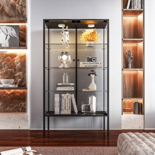 Beauty4U Iron Frame Glass Display Cabinet - Image 6