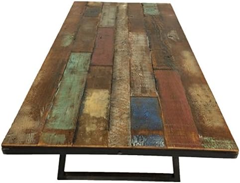 Reclaimed wood dining table - Image 7