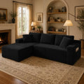 103" L Shaped Cloud Sectional Boneless Couches by EAFURN